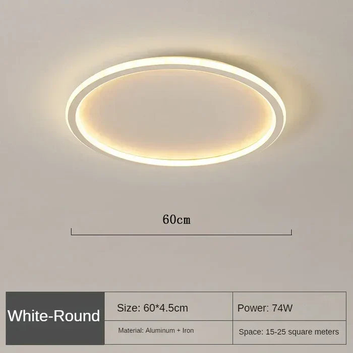 Helle LED-Deckenleuchte, skandinavisch, rund, moderne Beleuchtungslösung für Ihr Heim.