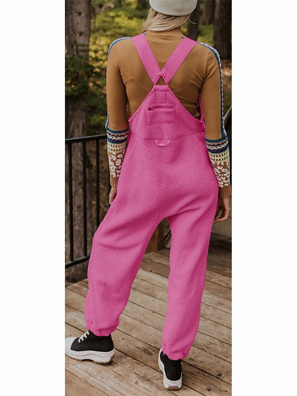 Warmer Thermo Damen Overall aus Fleece, perfekt für gemütliche Winterabende.