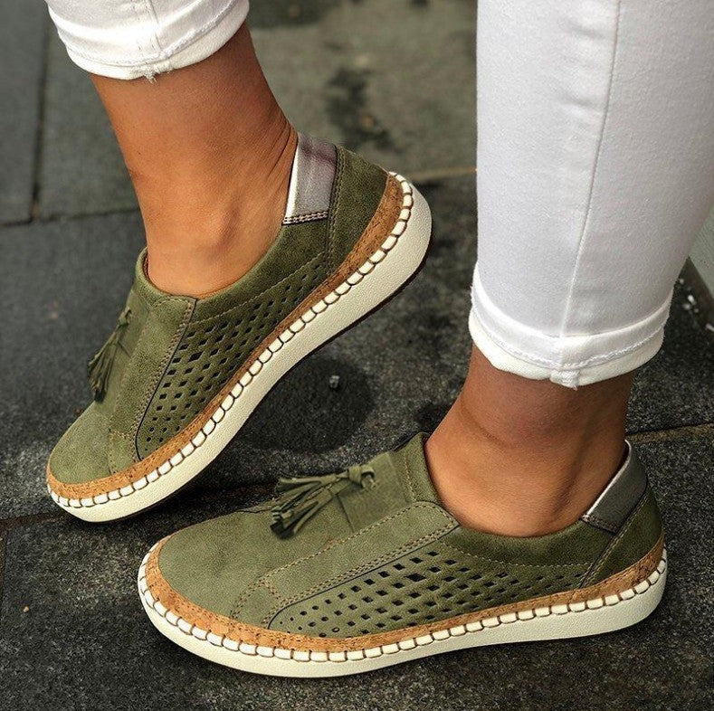 Tierfreundliche vegane Daloureux Leah Damenschuhe. Nachhaltige & bequeme Sommerschuhe für stilbewusste Frauen.