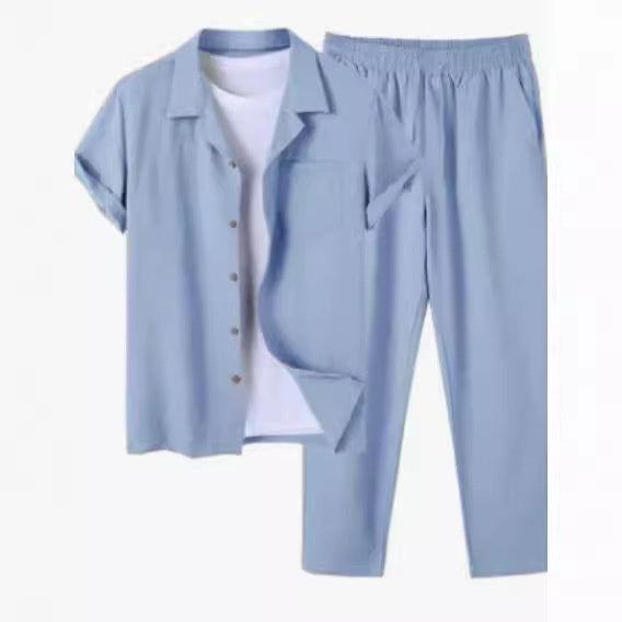 Entspanntes Herren Sommeroutfit: Bequemes Hemd für Urlaub, Strand & Freizeit. Stilvolle Freizeitkleidung.