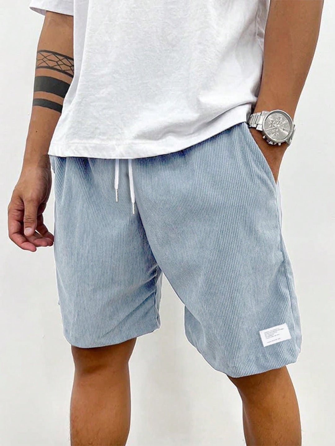 Stylische Herren Alltag Shorts, lockere Passform, Kordelzug, perfekt für den Sommer und bequeme Mode.