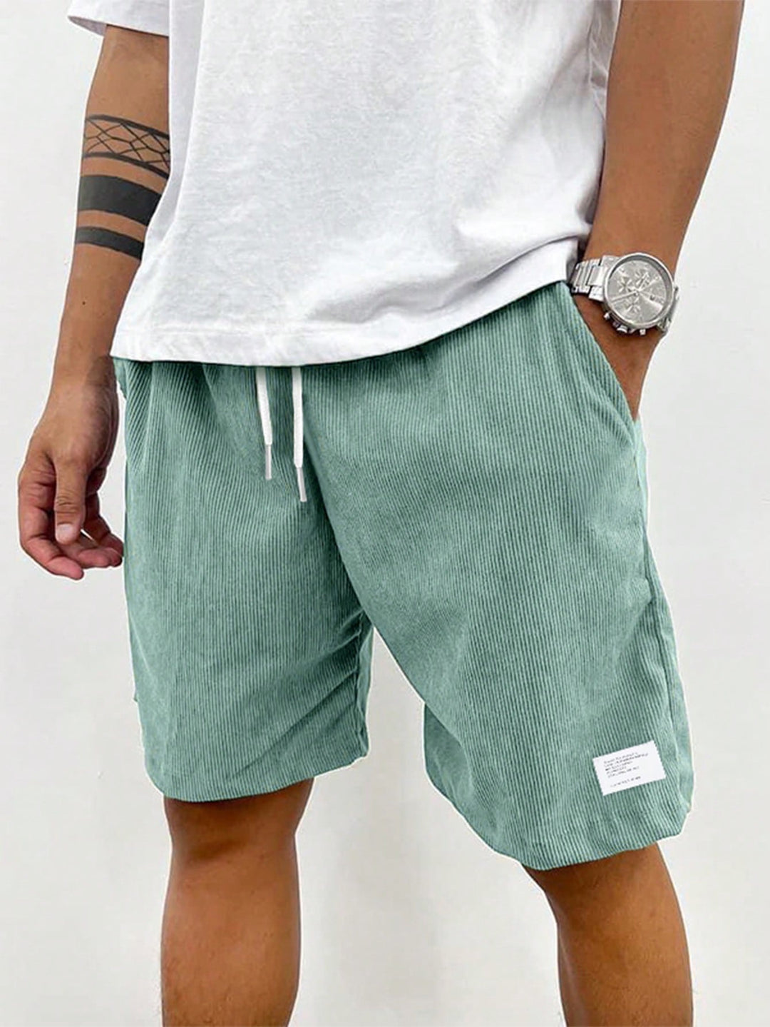 Bequeme Herren Freizeithose, kurze Sommer Shorts mit verstellbarem Kordelzug für jeden Anlass.