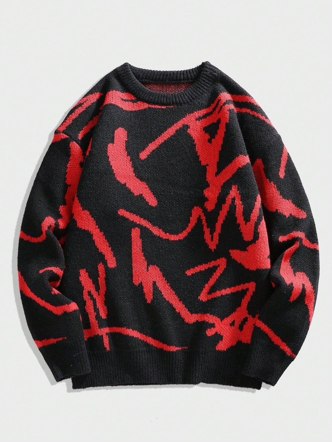 Stilvoller Herrenpullover für den Winter mit coolem Print. Casual, warm und ideal für die Freizeit.