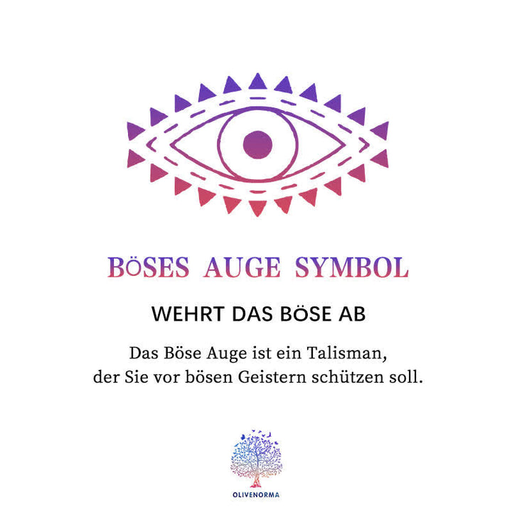 Minimalistische Damen Halskette mit diskretem Böser Blick Schutz-Anhänger. Eleganter und bedeutungsvoller Schmuck.