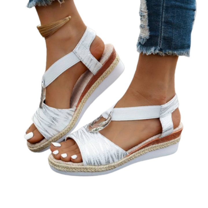 Damen Orthopädische Komfort-Sandalen Clarissa. Bequeme Sommerschuhe für Fußgesundheit und Alltag, rutschfest.