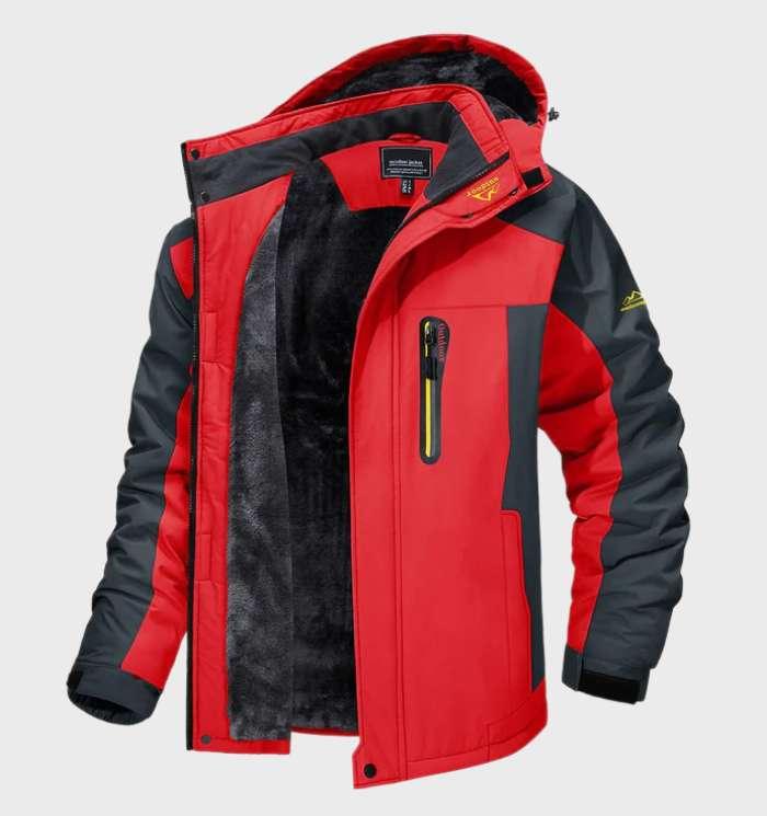 Komfortable Logan Herren-Winterjacke aus Fleece, wasserdicht, mit Kapuze, perfekt für Sport & Freizeit.