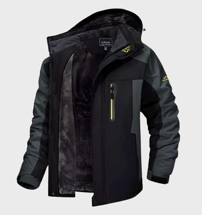 Vielseitige Logan Herren-Kapuzenjacke, warm, wasserdicht, ideal als Herbst- & Winterjacke für Outdoor.