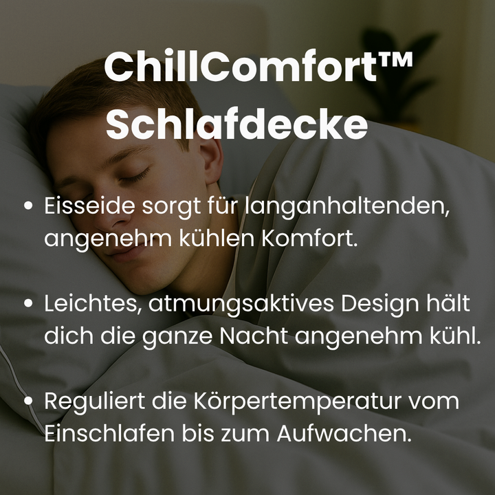 Anti-Schwitzen Decke unisex, ChillComfort, ideal als Sommerdecke für besten Schlafkomfort.