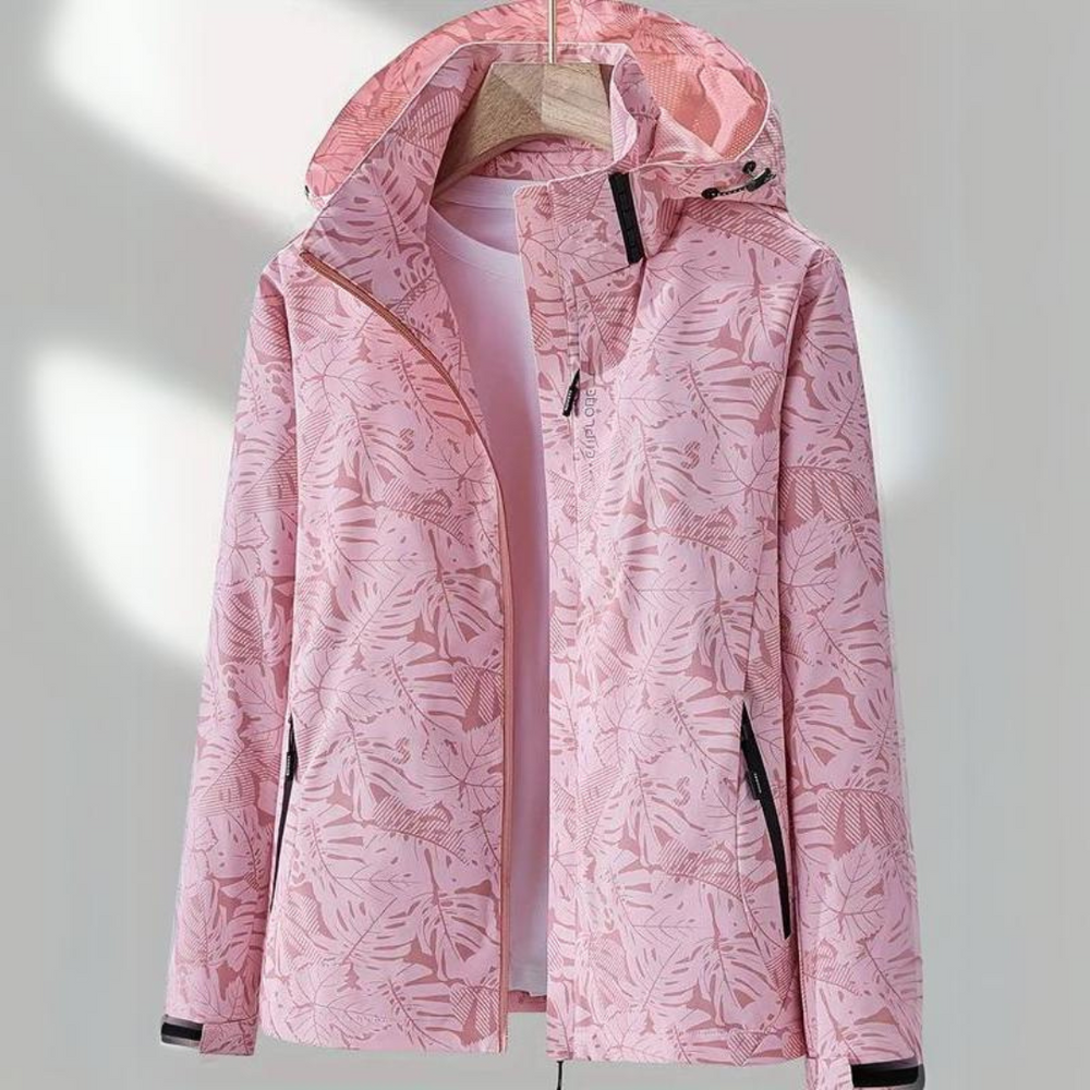 Leichte, wasserdichte Damen-Übergangsjacke für Sport & Freizeit. Atmungsaktives Material schützt vor Wind und Regen.