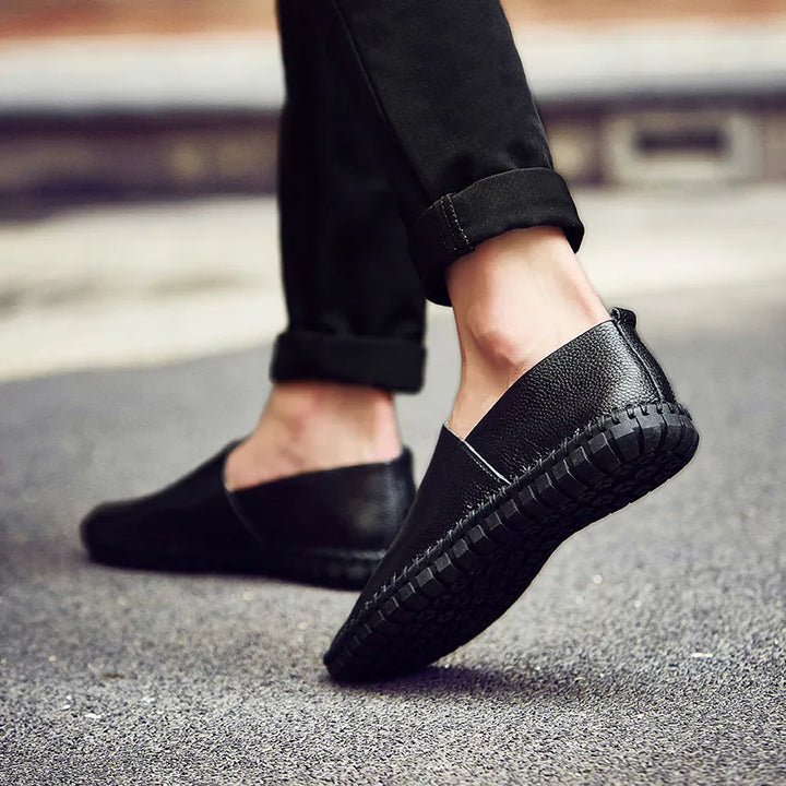 Casual Herren Slip-On Fahrschuhe für Frühling & Herbst. Bequeme Loafer mit Gummisohle, ideal für täglichen Gebrauch.