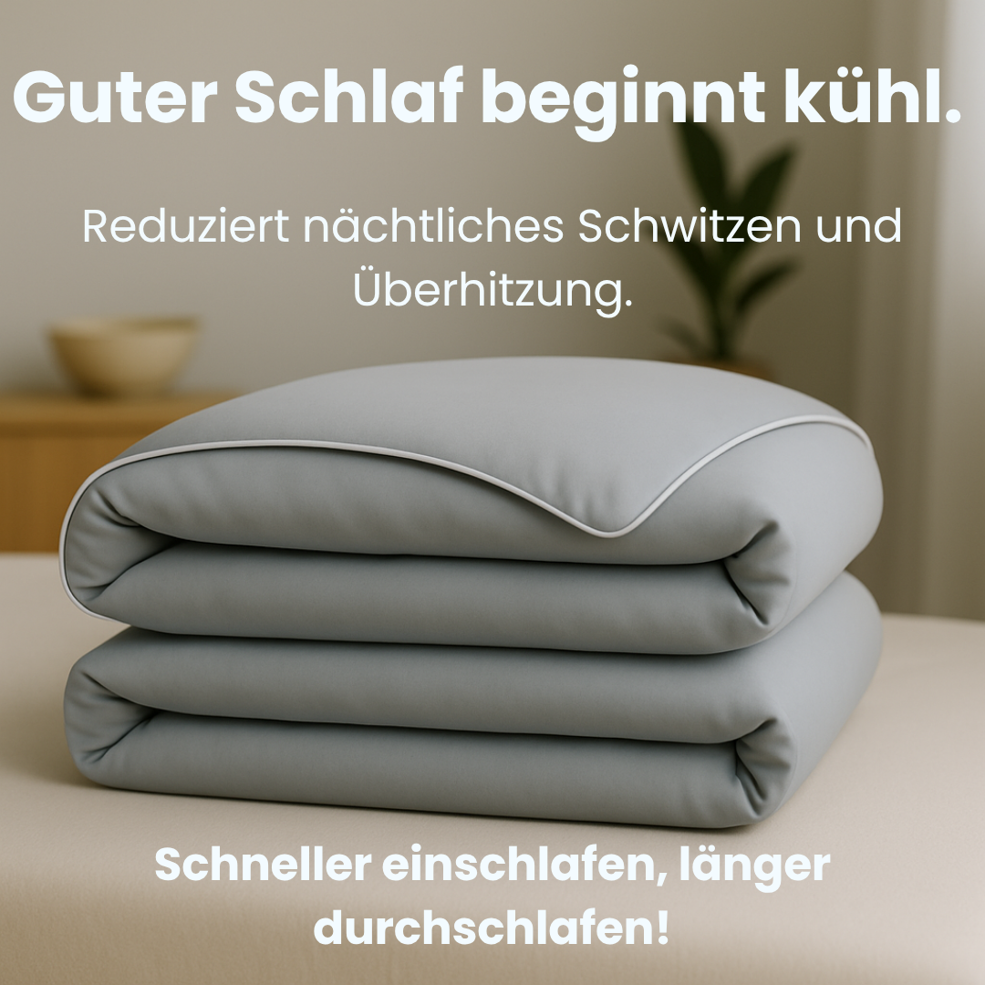 Unisex ChillComfort: Die Eisseide-Schlafdecke kühlt & fördert erholsamen Schlaf mühelos.