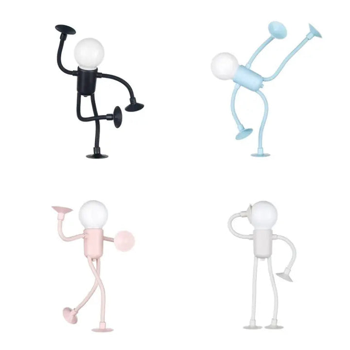 USB-aufladbares LED Nachtlicht, flexibel formbar, warmweißes Deko- und Kinderzimmerlicht.