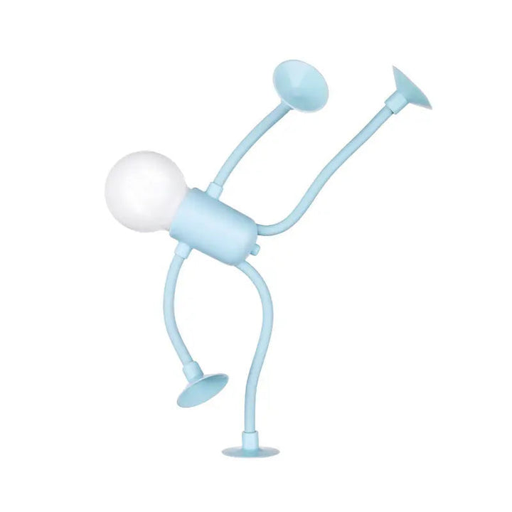 Tragbares, flexibles LED Nachtlicht mit Saugnapf, USB-aufladbar, warmweißes Licht für Zuhause.