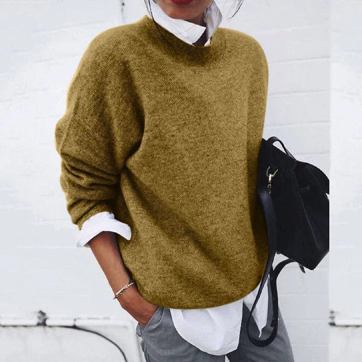 Vielseitiger Damenpullover mit Langarm, weich und bequem, ideal für Alltag und jede Wintermode.