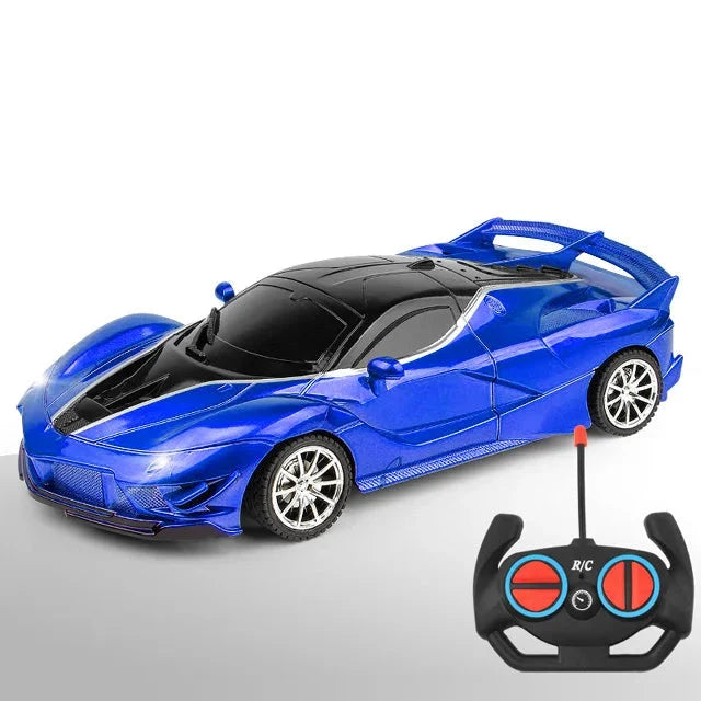 Rotes RC Rennauto für Kinder, mit LEDs & 2.4 GHz. Spannendes Geschenk für Jungen.