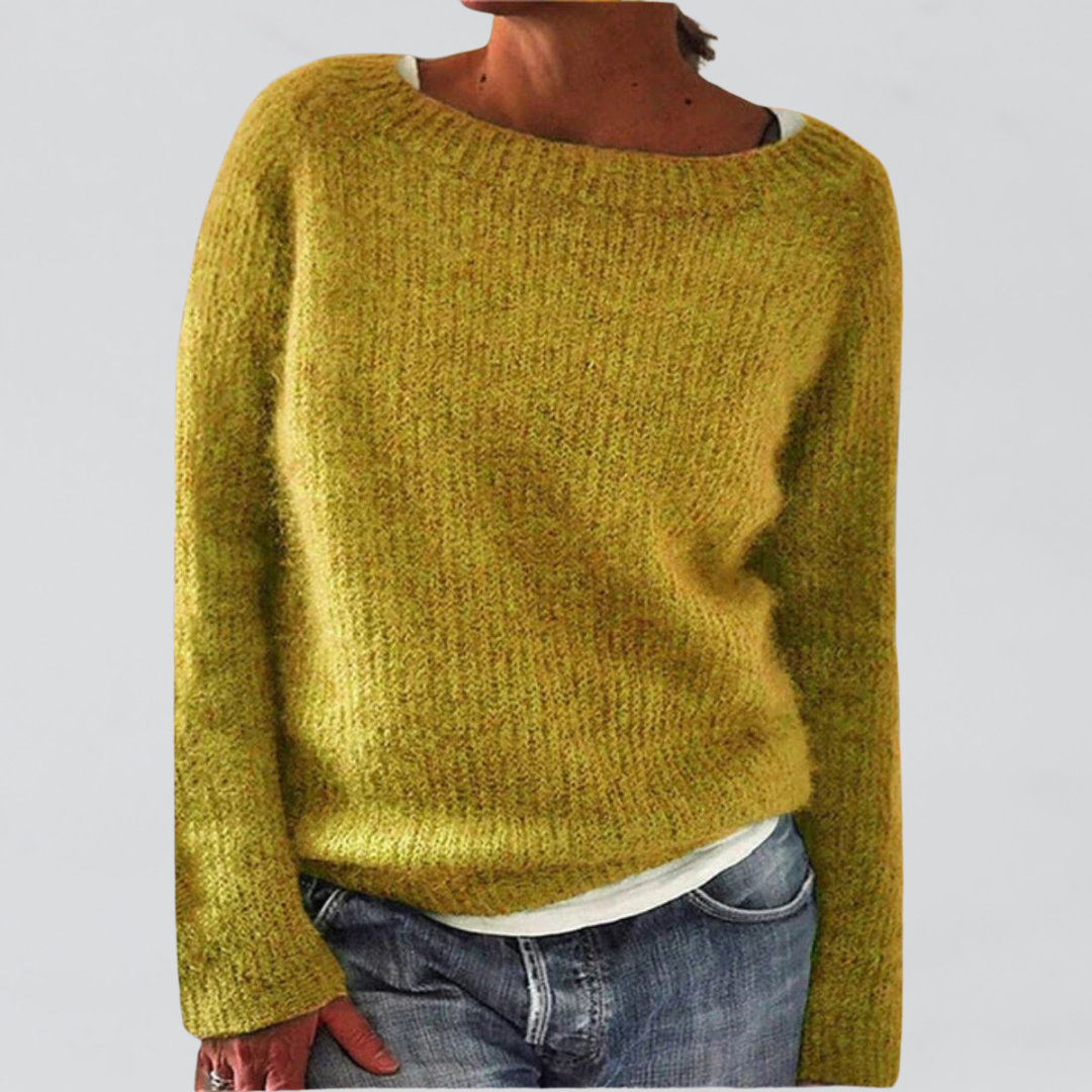 Weicher Strick-Damenpullover für Frauen, ideal als gemütliche Freizeitmode und elegante Strickware. Hoher Tragekomfort.