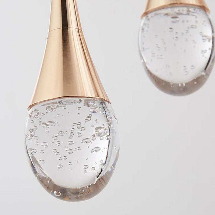 Moderne Glas Hängeleuchte Vetra für das Wohnzimmer, warmweißes Licht und stilvolles Design.