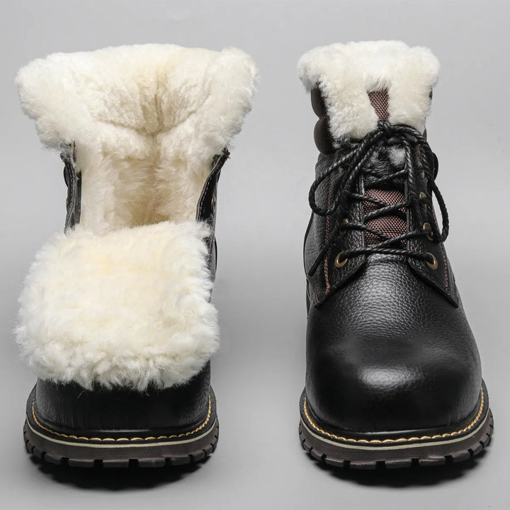 Herren Winterstiefel, ultra warm und bequem, ideal für kalte Tage und Schnee.