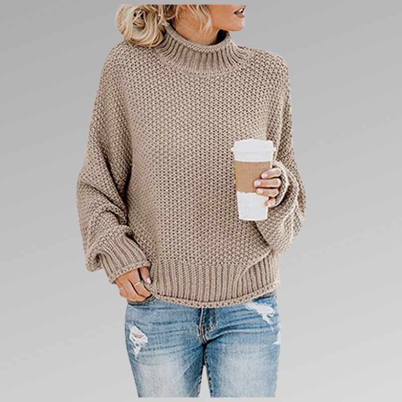 Vielseitiger Damen Winterpullover. Weicher Strickpullover in Oversize-Passform, perfekt für lässige Alltagslooks.