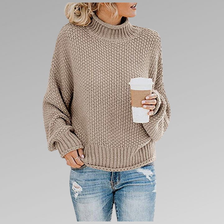 Vielseitiger Damen Winterpullover. Weicher Strickpullover in Oversize-Passform, perfekt für lässige Alltagslooks.