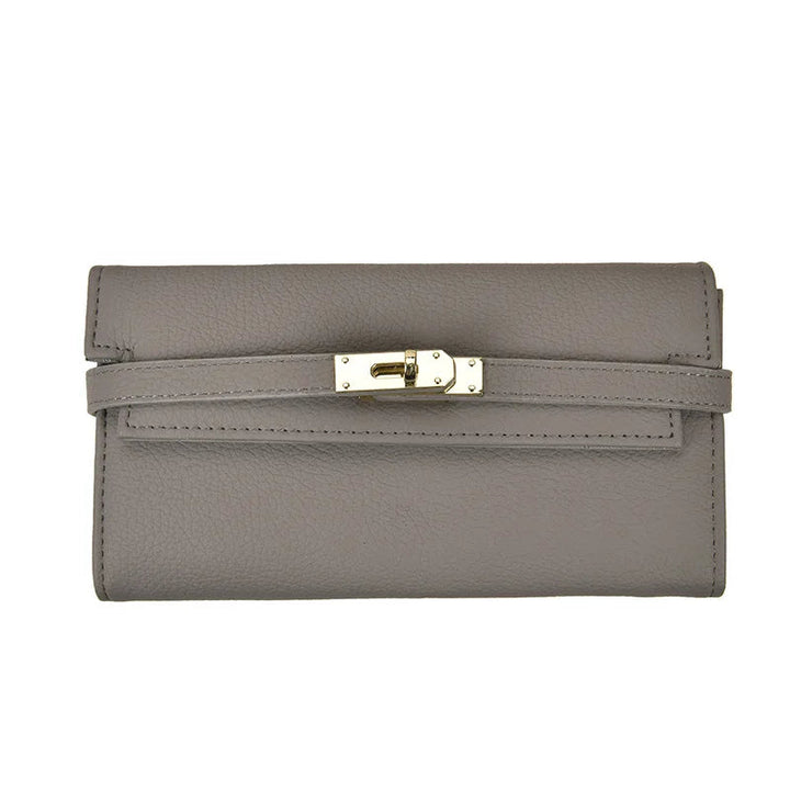 Praktische Damen Brieftasche mit sicherem Schnappverschluss, ideal für Münzen, Karten & Scheine, modernes Design.