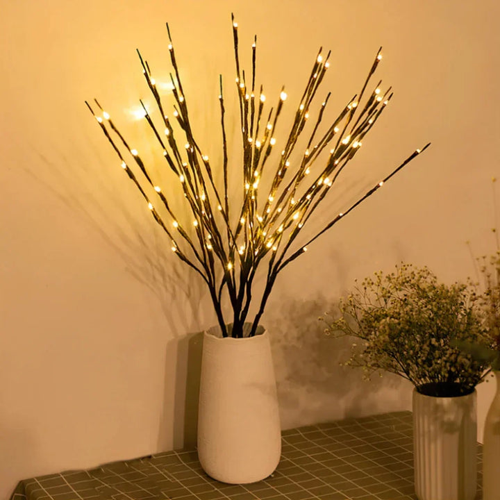 Dekorative LED-Äste als stimmungsvolle Wohndeko für ein gemütliches Ambiente.