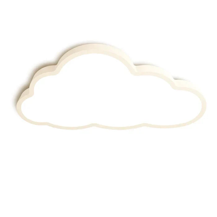 Wolkenförmige LED Deckenleuchte für Kinderzimmer, warmweißes Licht für eine magische Atmosphäre.