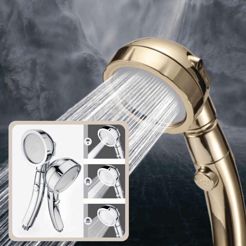 Hochdruck-Duschkopf 3-in-1: Starker Wasserstrahl, Wellness-Regendusche & Wassersparen für Ihr Badezimmer.