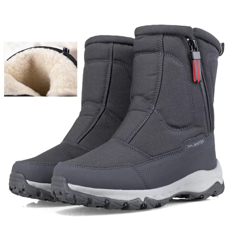 Herren Schneestiefel: warme, wasserdichte Winterstiefel für optimalen Kälteschutz und Komfort im Schnee.