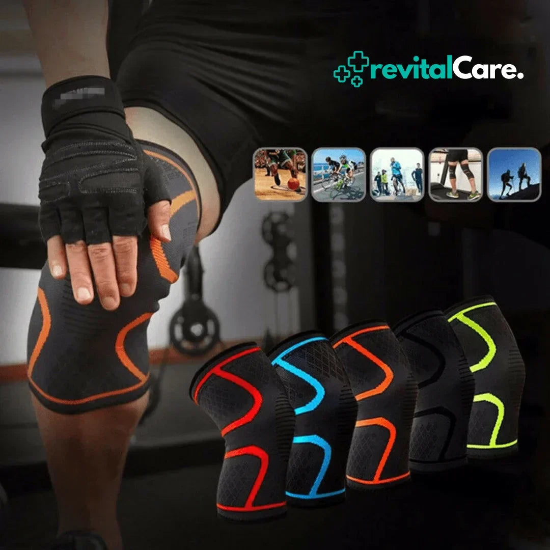 Orthopädische Sportbandage FlexiKnee Pro, ideal für Fitness, Alltag und Rehabilitation.