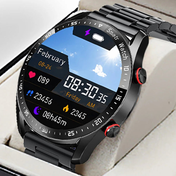 Gesundheits-Smartwatch unisex: Präzises EKG, Herzfrequenzmesser, Aktivitätstracker für Fitness und Alltag.