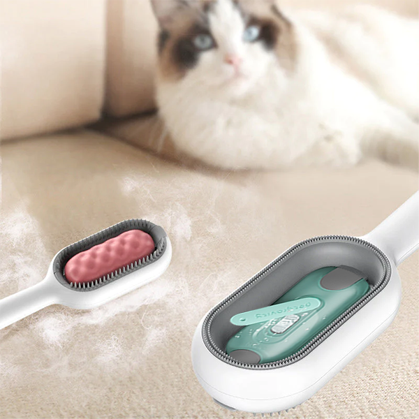 Effektive Hundebürste & Katzenbürste: 2-in-1 Haustierpflegekamm für Fellpflege, Entwirren & Massage.