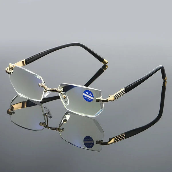Unisex Anti-Blaulicht Multifokal-Lesebrille SapphireView für optimalen Augenschutz im digitalen Alltag.