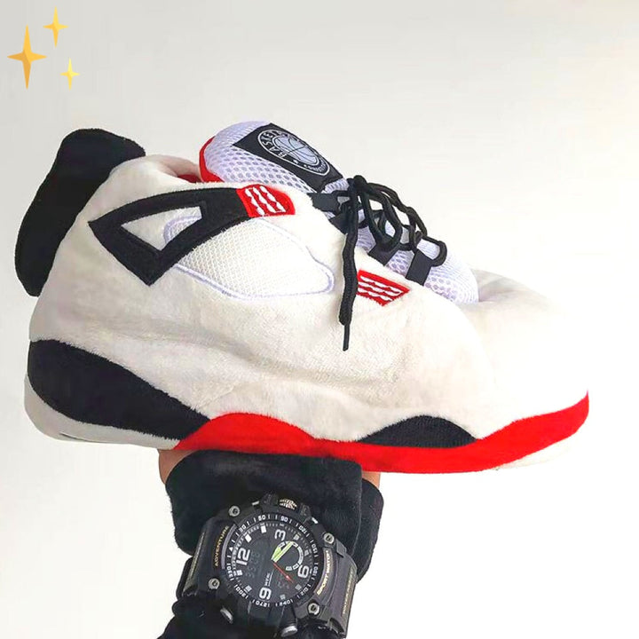 Bequeme Unisex Oversized Sneaker-Slipper, stylisch und gemütlich. Perfekt als Hausschuhe oder für lässige Streetwear.