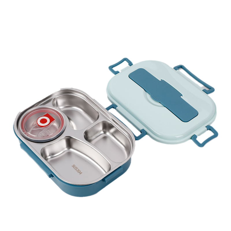 Hochwertige isolierte Edelstahl-Lunchbox SteelLunch für frische Mahlzeiten bei der Arbeit oder Freizeit.