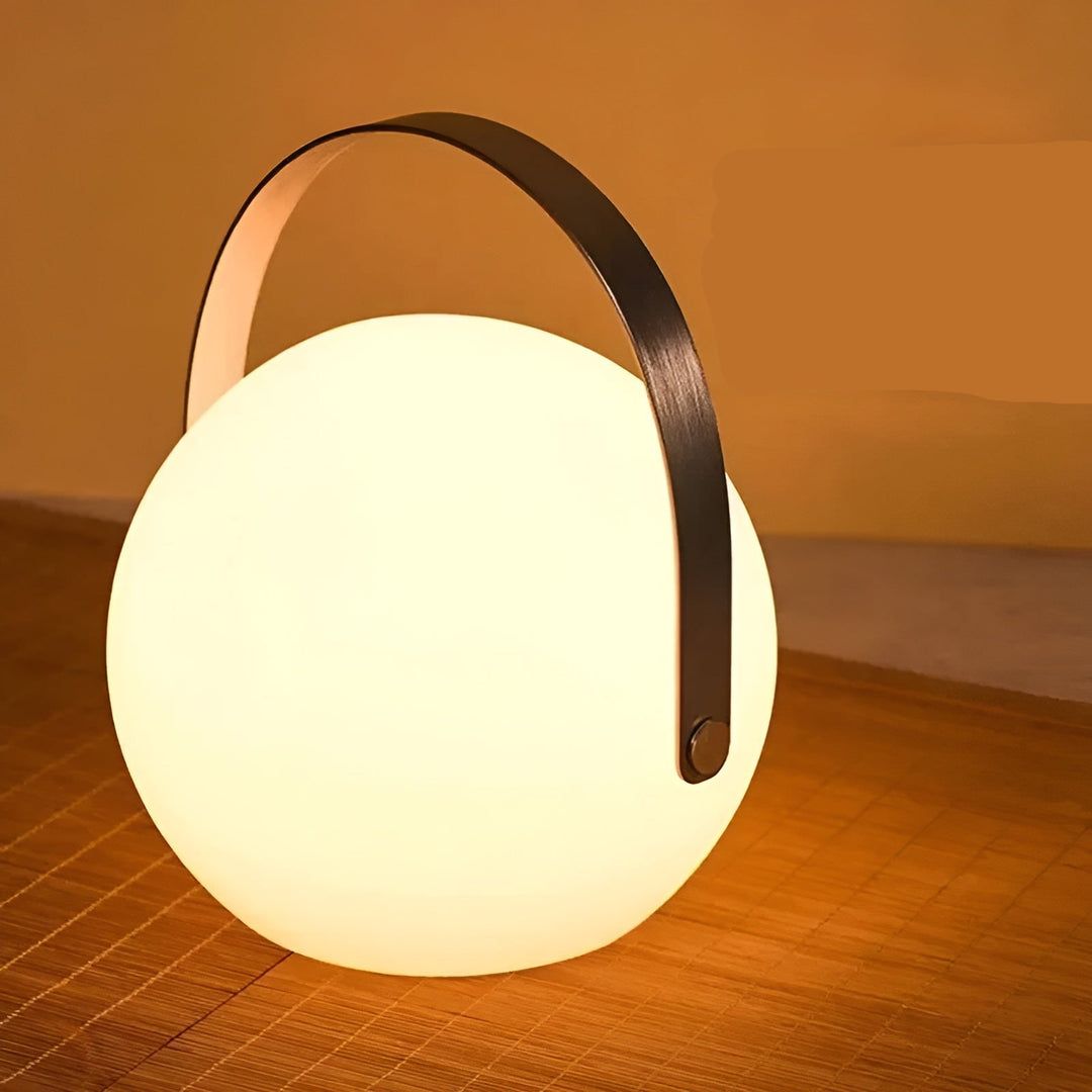 Wasserdichte kabellose LED Tischlampe für Innen & Außen, wiederaufladbar.