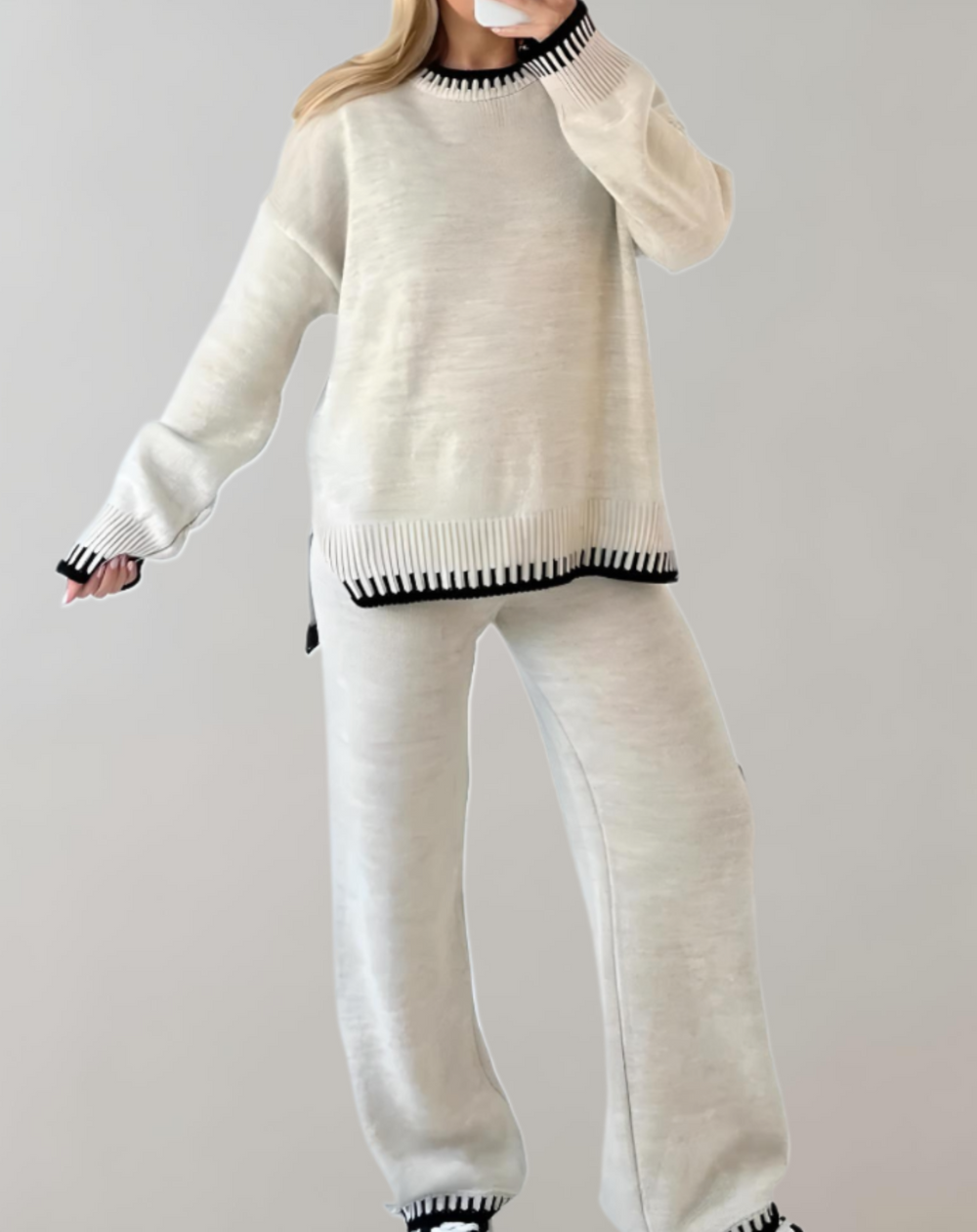 Bequemes Damen Loungewear-Set, 2-teilig, ideal für den Alltag und entspannte Momente. Komfortable Damenbekleidung.