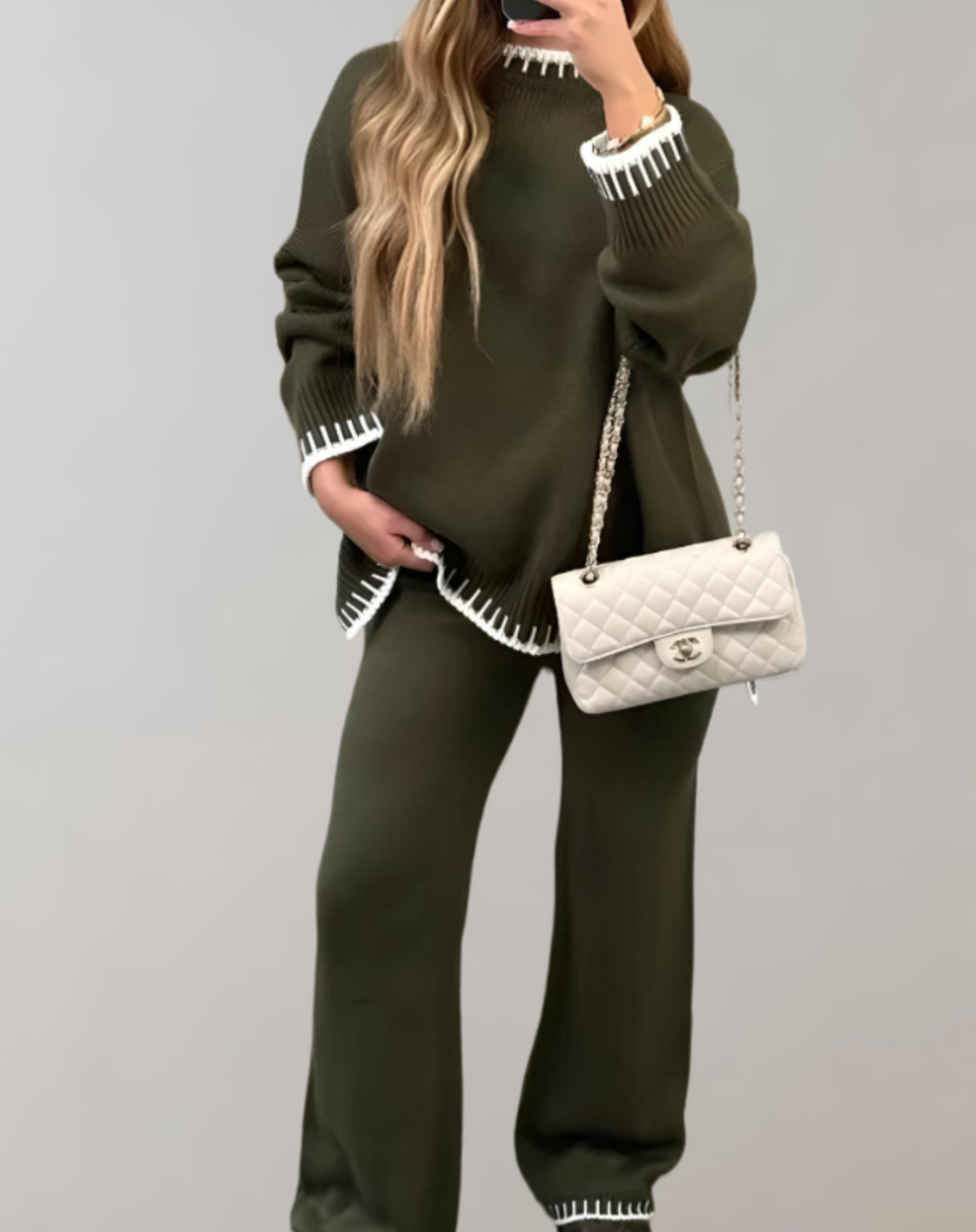 Modernes 2-teiliges Damen-Outfit-Set, vielseitige Damenbekleidung für Alltag und Freizeit. Stilvolles Komfort-Set.