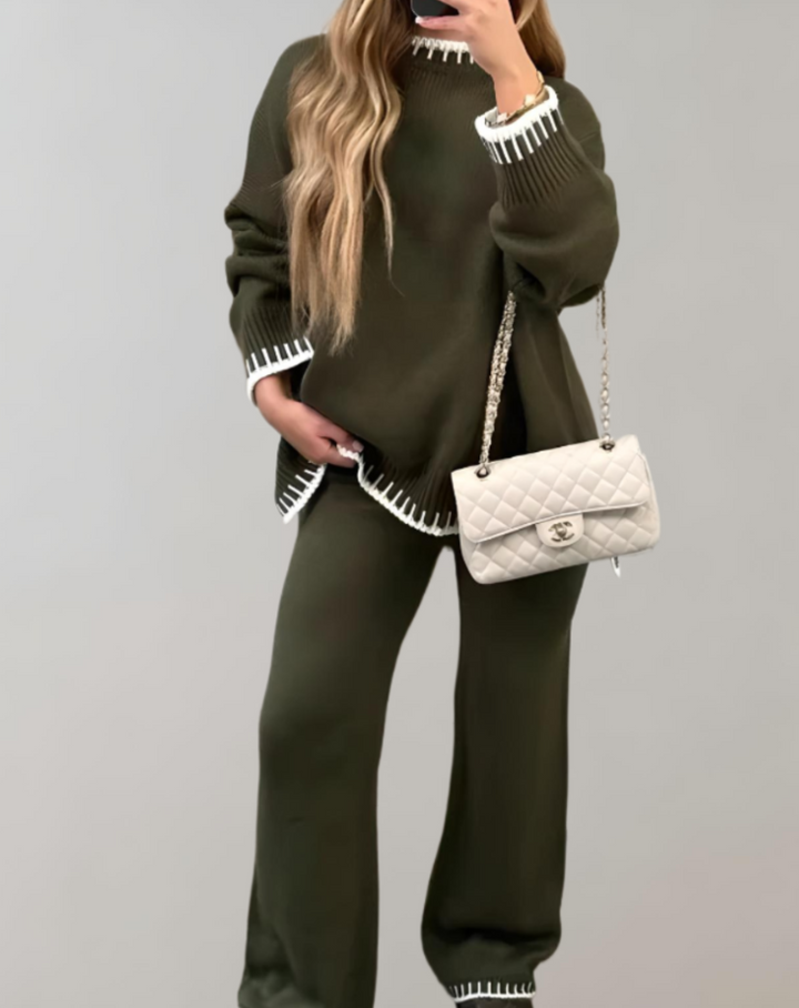 Modernes 2-teiliges Damen-Outfit-Set, vielseitige Damenbekleidung für Alltag und Freizeit. Stilvolles Komfort-Set.