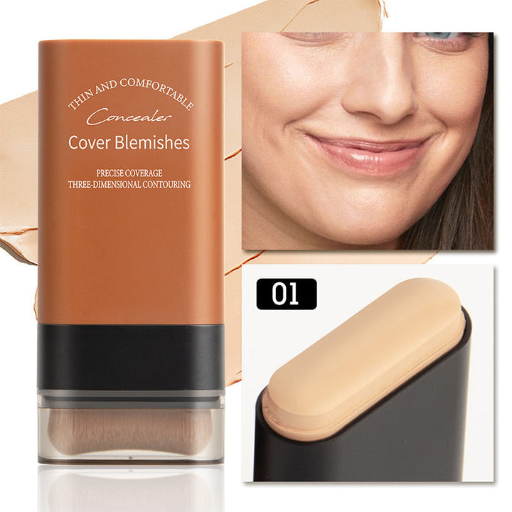 Damen Concealer Stick mit Pinsel für makellosen Teint. Kaschiert Augenringe und Hautunreinheiten effektiv.