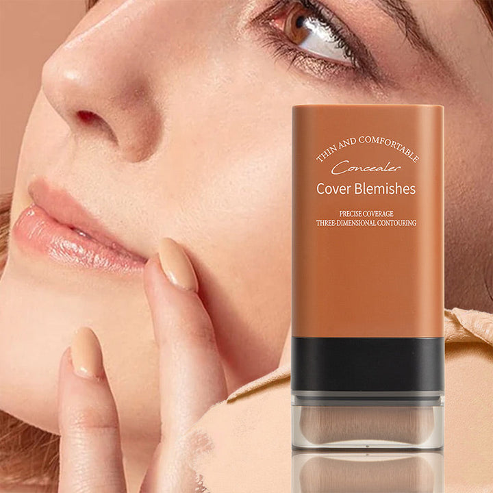 Praktischer Concealer mit Pinsel. Deckt zuverlässig und sorgt für einen frischen, jugendlichen Teint.