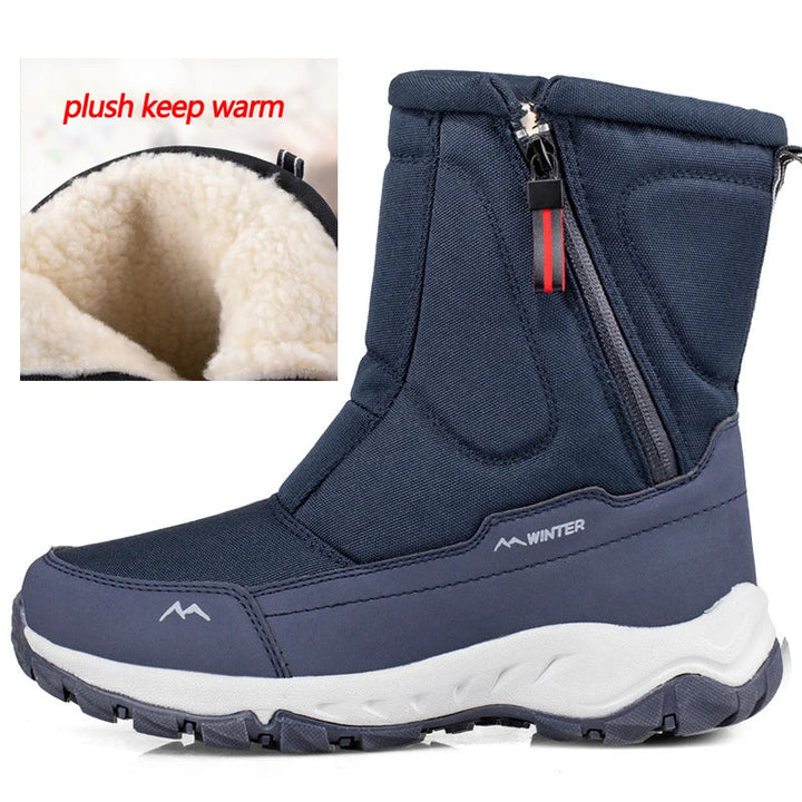 Robuste Herren-Halbschaftstiefel: warme, komfortable Winterschuhe für sicheren Halt im Schnee und Outdoor.