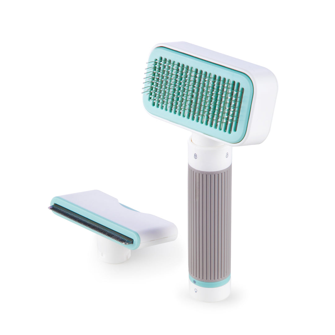 Universelle Haustierbürste mit UV-Licht für effektive Haarentfernung und hygienische Fellpflege Ihrer Tiere.