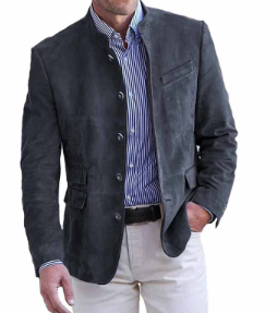 Hochwertige Herren-Frühlingsjacke, elegant und vielseitig. Diese Übergangsjacke mit Stehkragen ist ideal für Männer Mode.