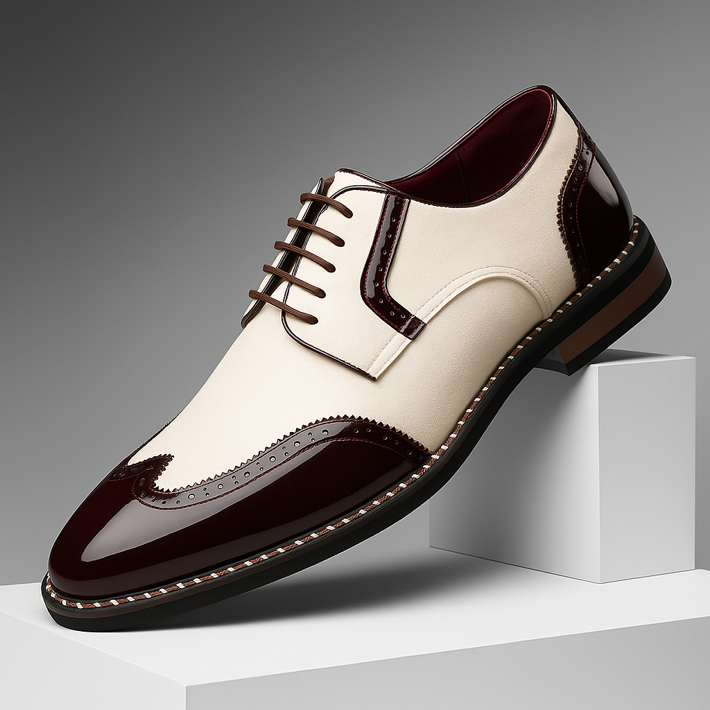 Vielseitige Herren Wingtip Brogues, perfekt kombinierbar mit Business-Anzügen und Abendgarderobe.