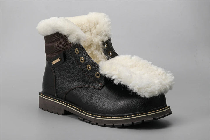 Robuste Herrenschuhe für den Winter, langlebig und pflegeleicht.