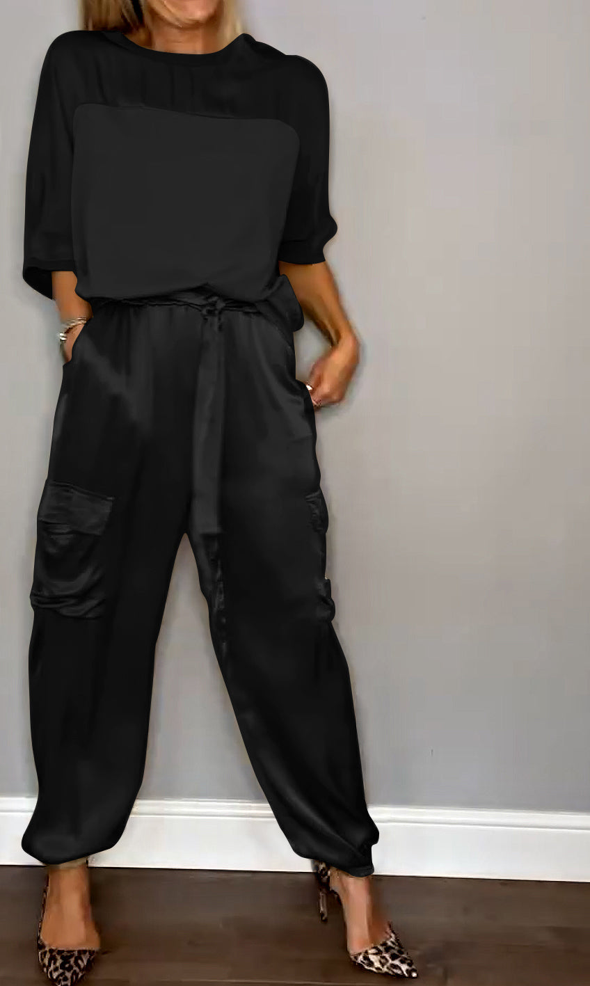 Kamila Damen Sommer Zweiteiler Set – ein stilvolles und bequemes Sommeroutfit.