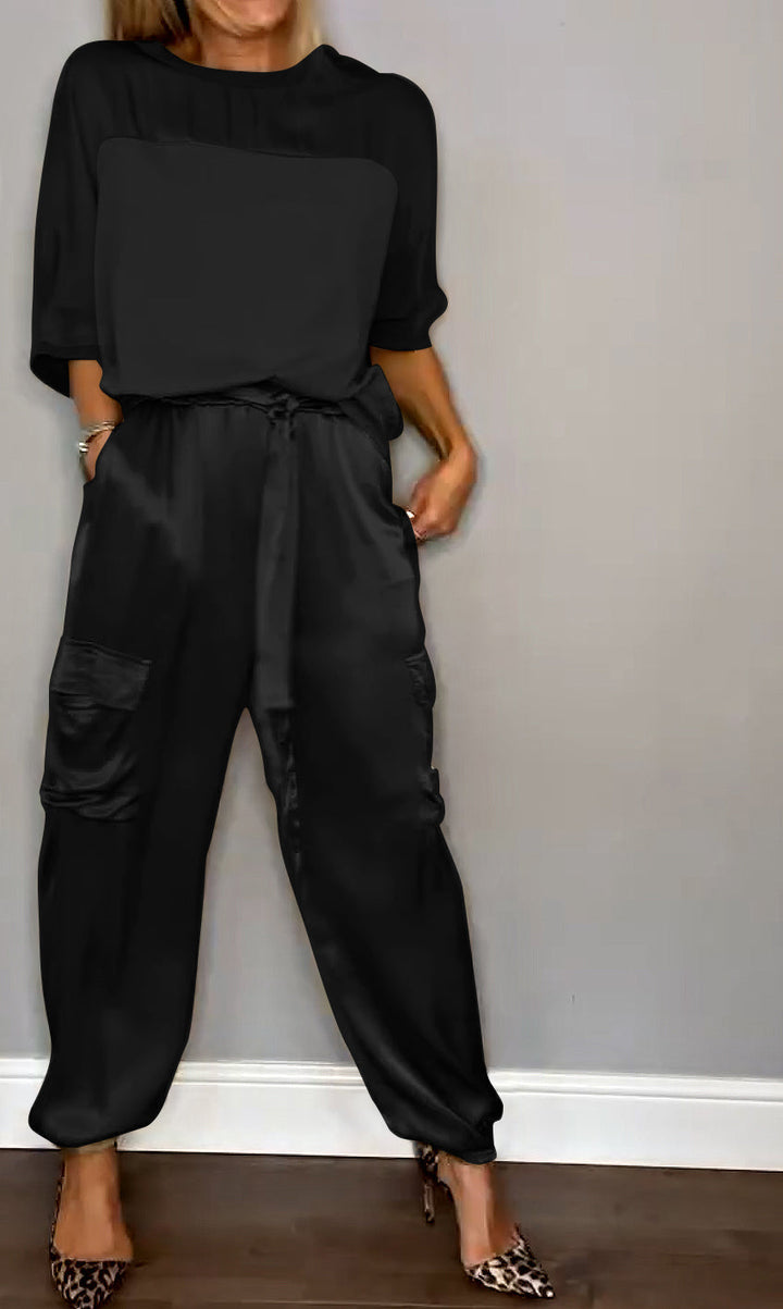 Kamila Damen Sommer Zweiteiler Set – ein stilvolles und bequemes Sommeroutfit.