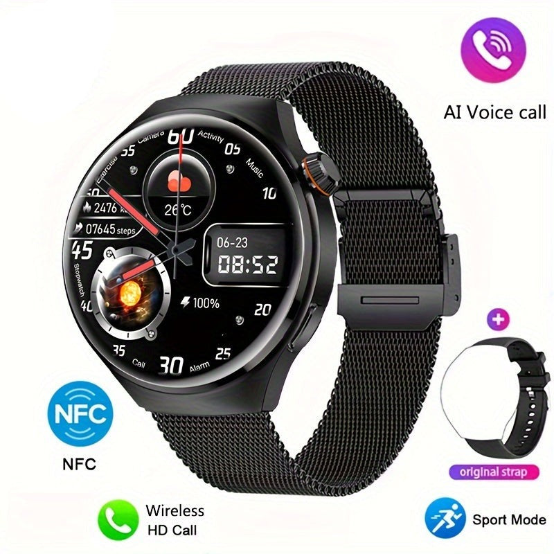Elegante Herren NFC Smartwatch Orion als stilvolles Accessoire am Handgelenk, moderne Technologie für Herren.