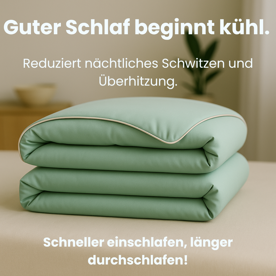 ChillComfort: Perfekte unisex Schlafdecke aus Eisseide, kühlend für besten Schlafkomfort.